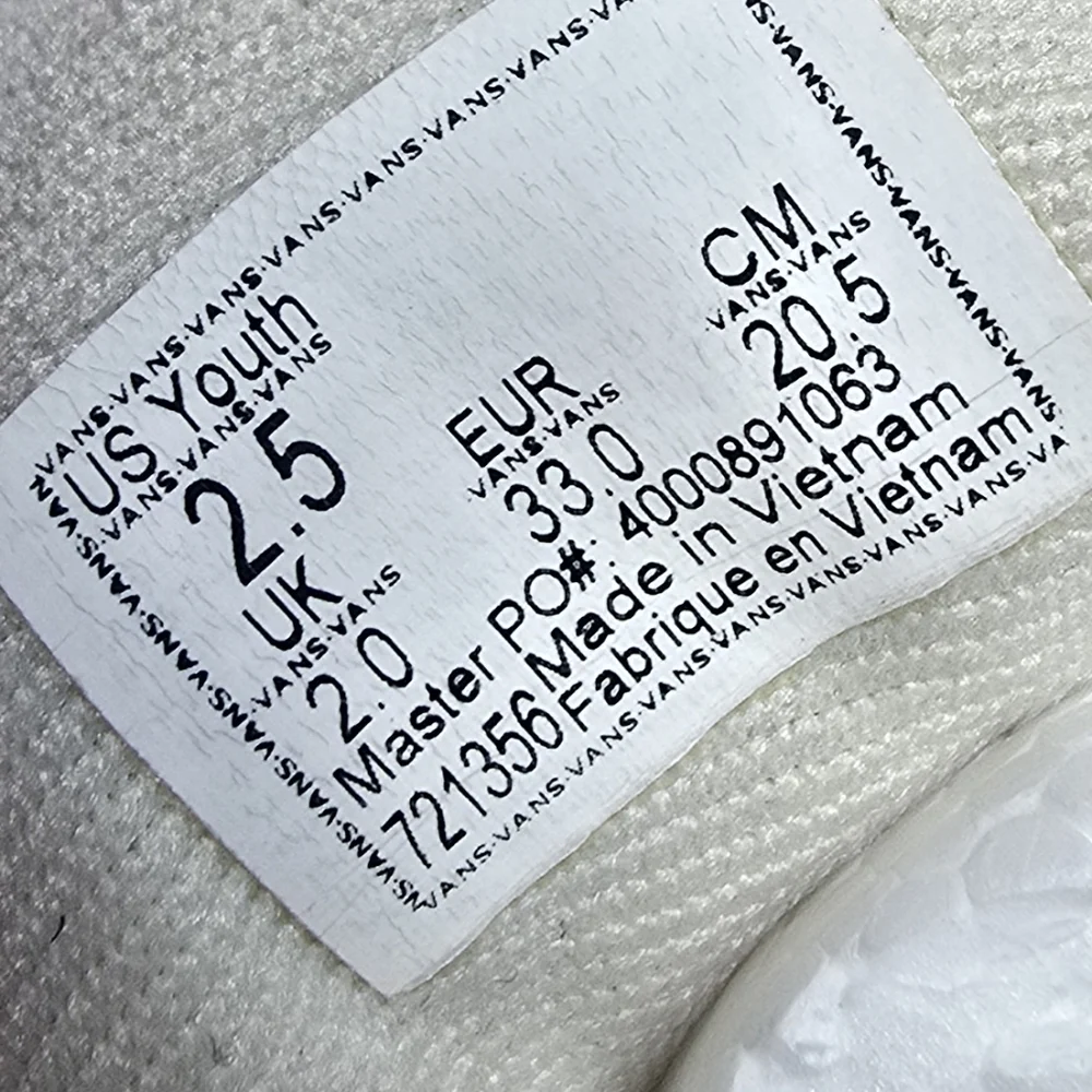 Vans | All Over Logo laced cotton canvas casual skate sneakers \ youth \ unisex